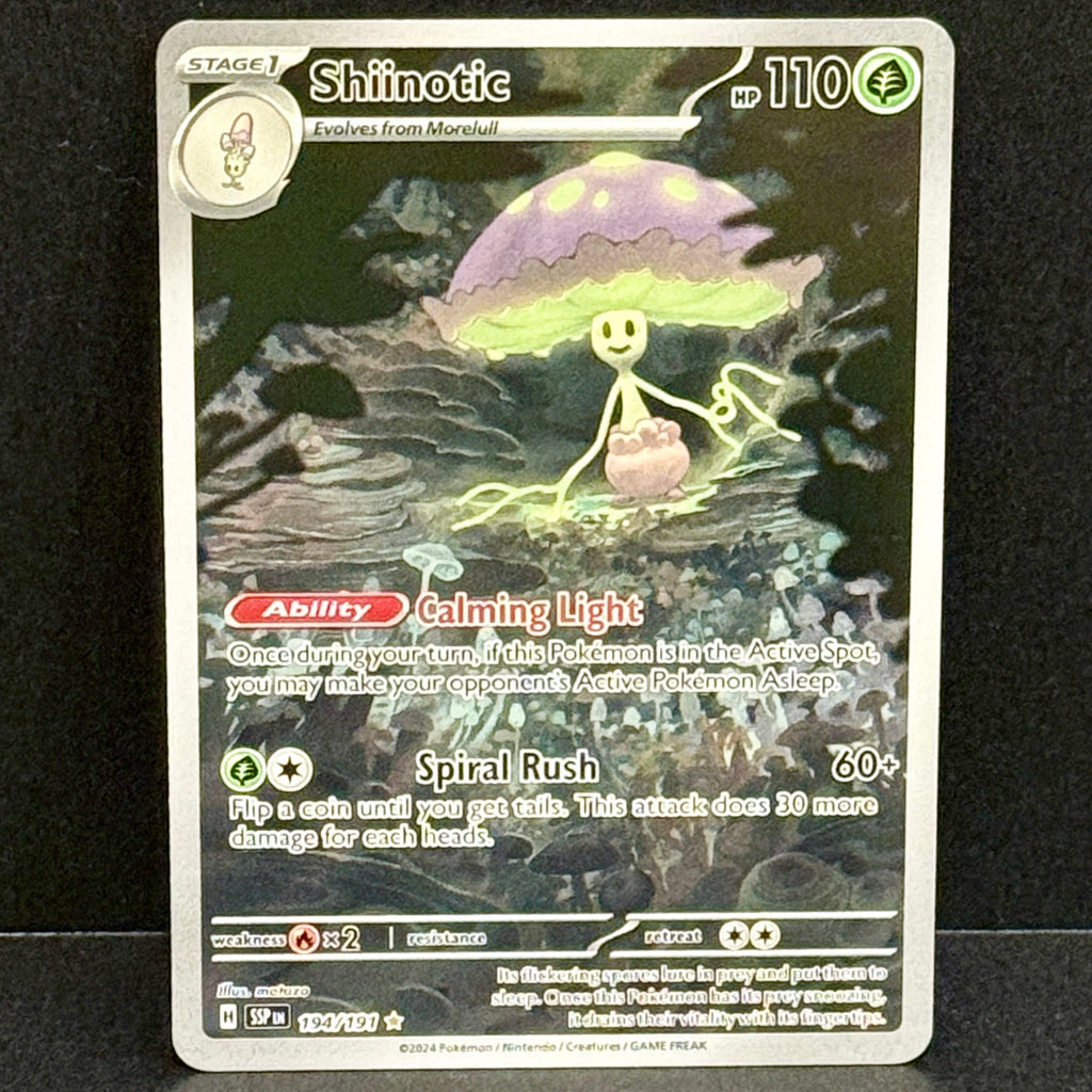 2024 Pokemon Surging Sparks 194/191 Shiinotic Illustration Rare