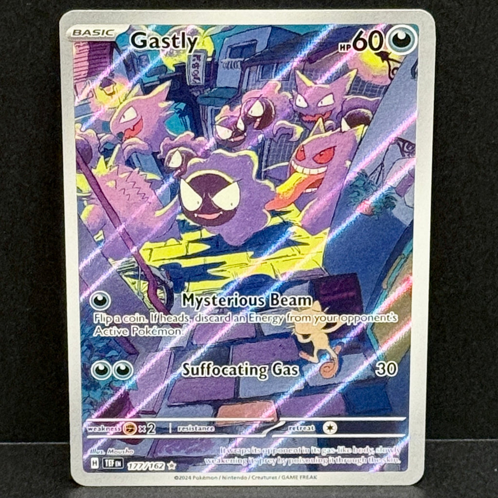2024 Pokemon Temporal Forces 177/162 Gastly Illustration Rare