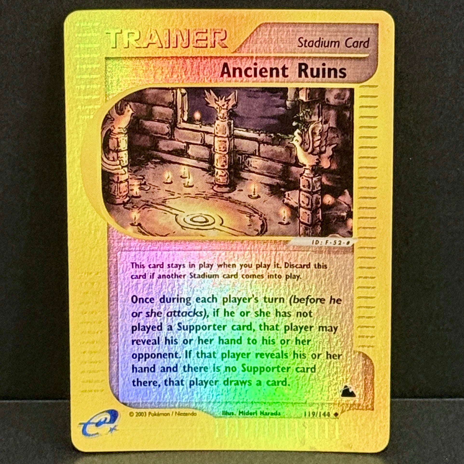 2003 Pokemon Skyridge 119/144 Ancient Ruins Uncommon