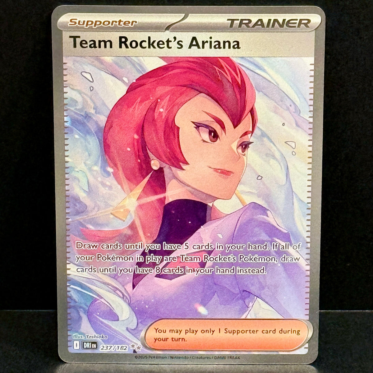 2025 Pokemon Destined Rivals 237/182 Team Rocket's Ariana Special Illustration Rare