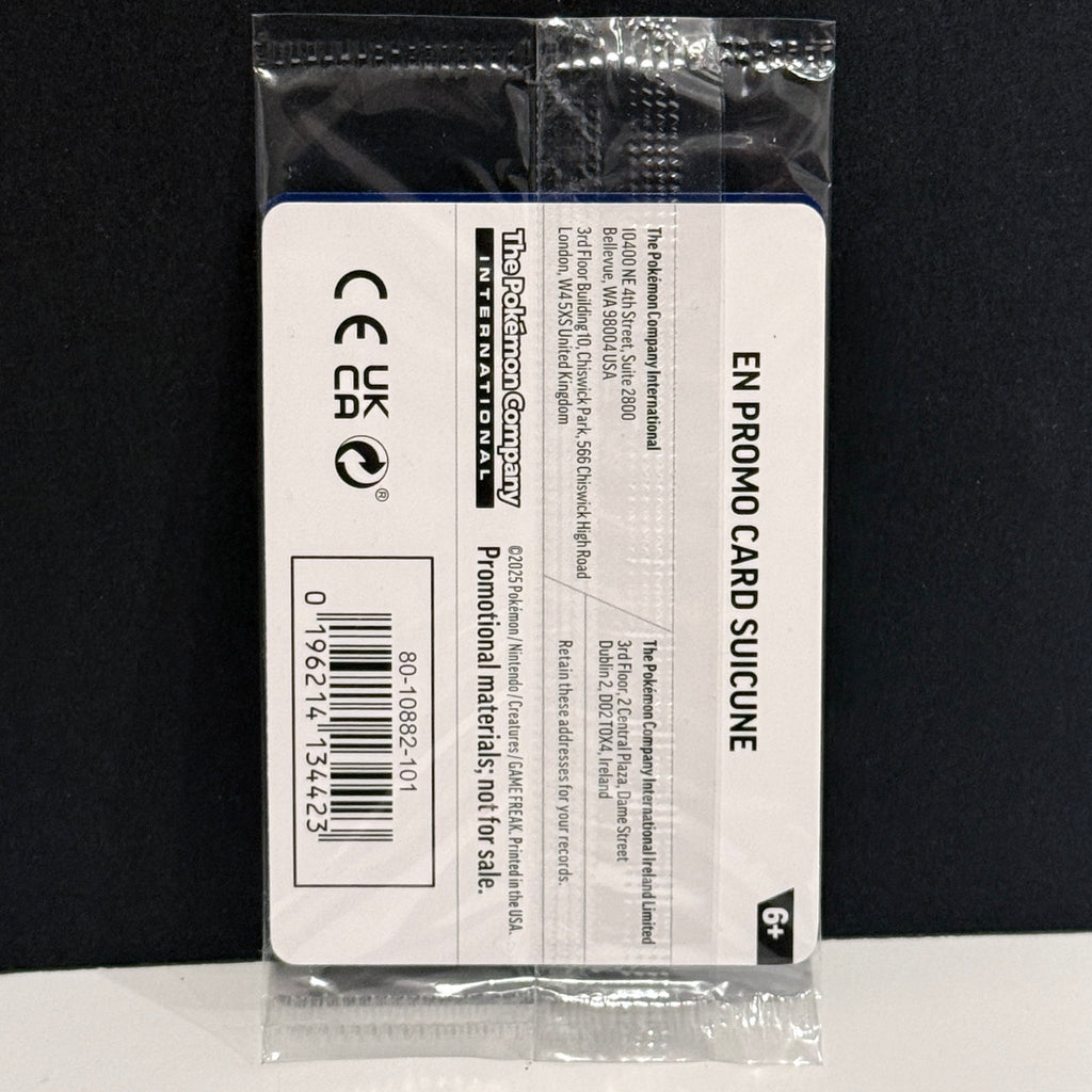 2025 Pokemon EB Games Stamped Promo 026/094 Suicune Promo SEALED