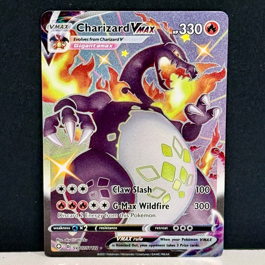 2021 Pokemon Shining Fates: Shiny Vault SV107/SV122 Charizard VMAX Shiny Holo Rare