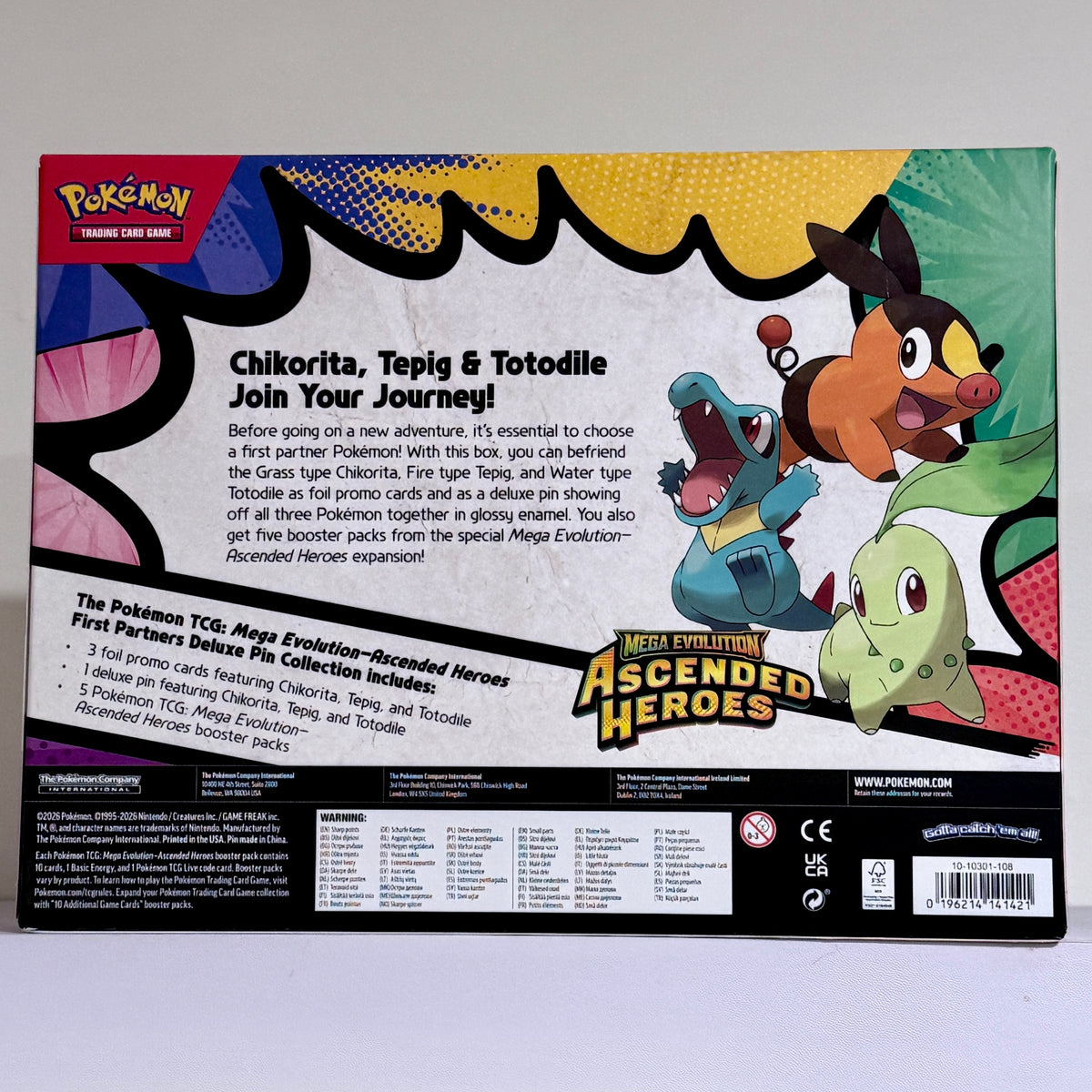 Pokemon Ascended Heroes First Partners Deluxe Pin Collection