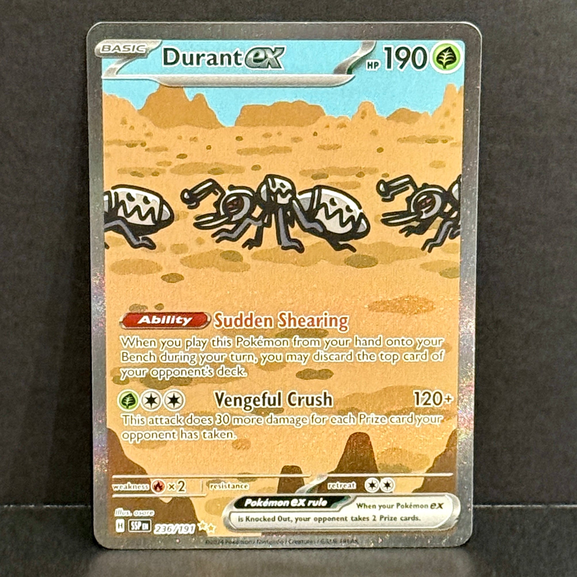 2024 Pokemon Surging Sparks 236/191 Durant EX Special Illustration Rare