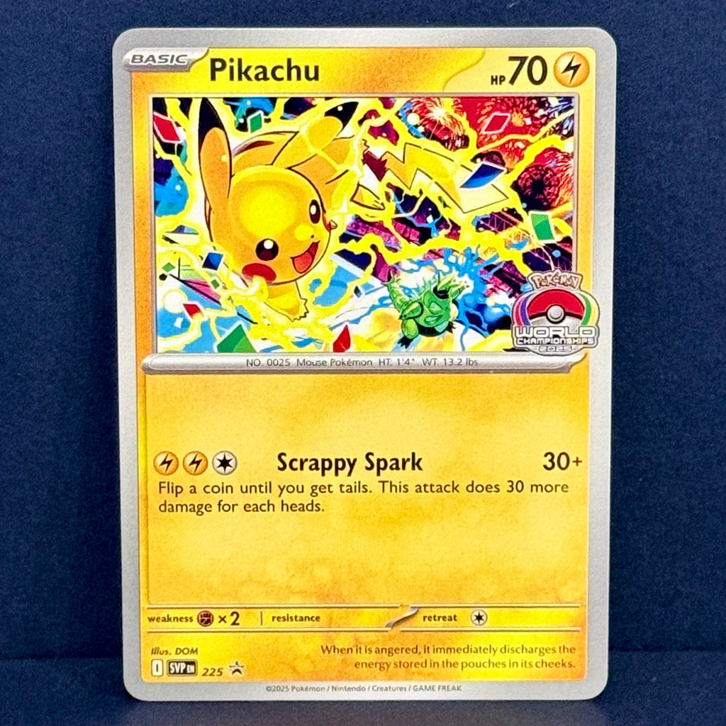 2025 Pokemon World Championships Pikachu SVP 225 Promo