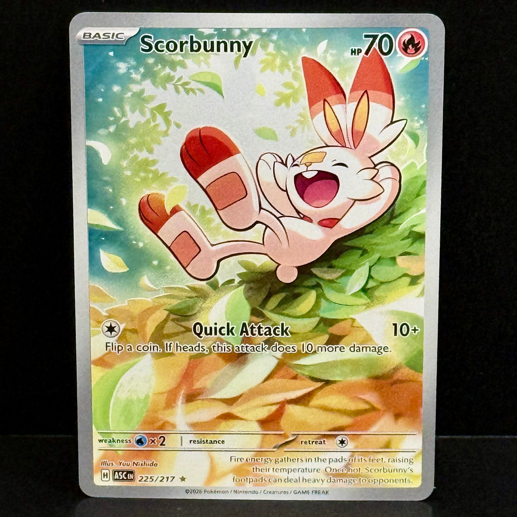 2026 Pokemon Ascended Heroes 225/217 Scorbunny Illustration Rare