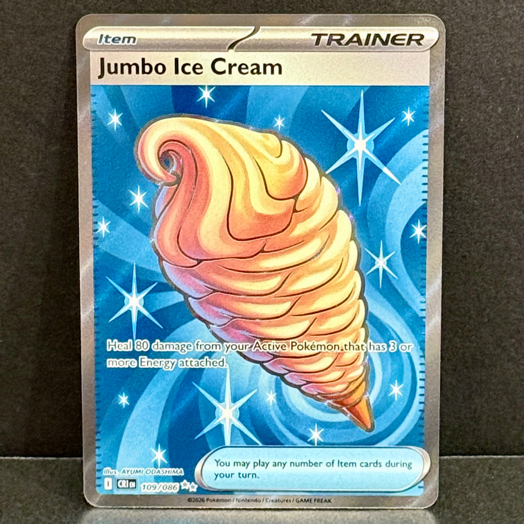2026 Pokemon Chaos Rising 109/086 Jumbo Ice Cream Illustration Rare