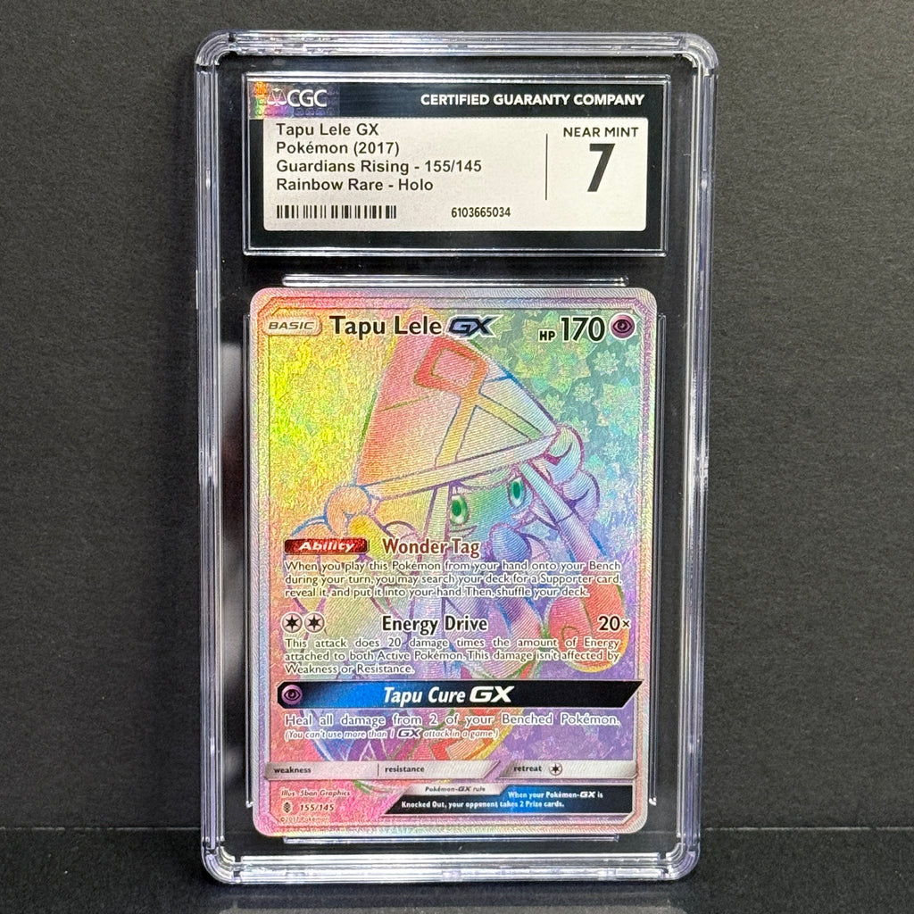 2017 Pokemon Guardians Rising 155/145 Tapu Lele GX Secret Rare CGC 7