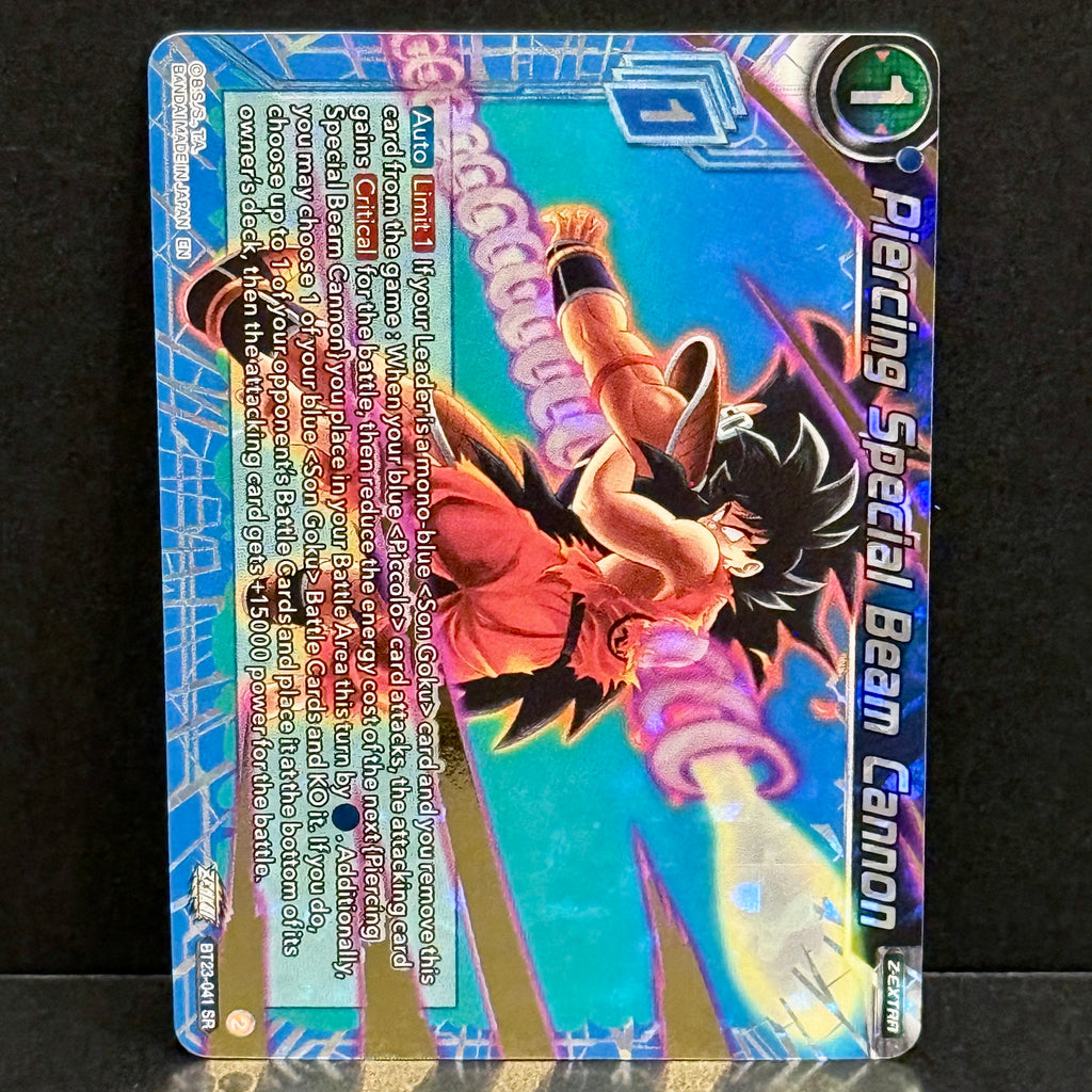 2023 Dragon Ball Perfect Combination BT23-041 Piercing Special Beam Cannon Super Rare