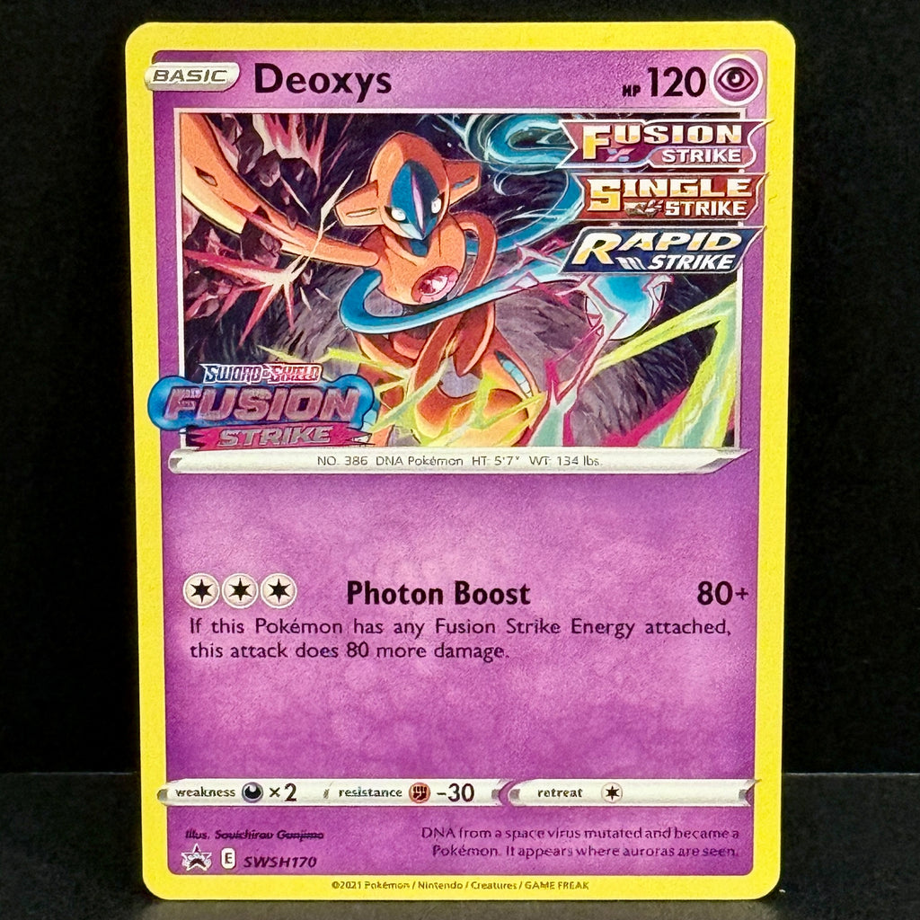 2021 Pokemon Sword & Shield Promo SWSH170 Deoxys (Prerelease) Promo