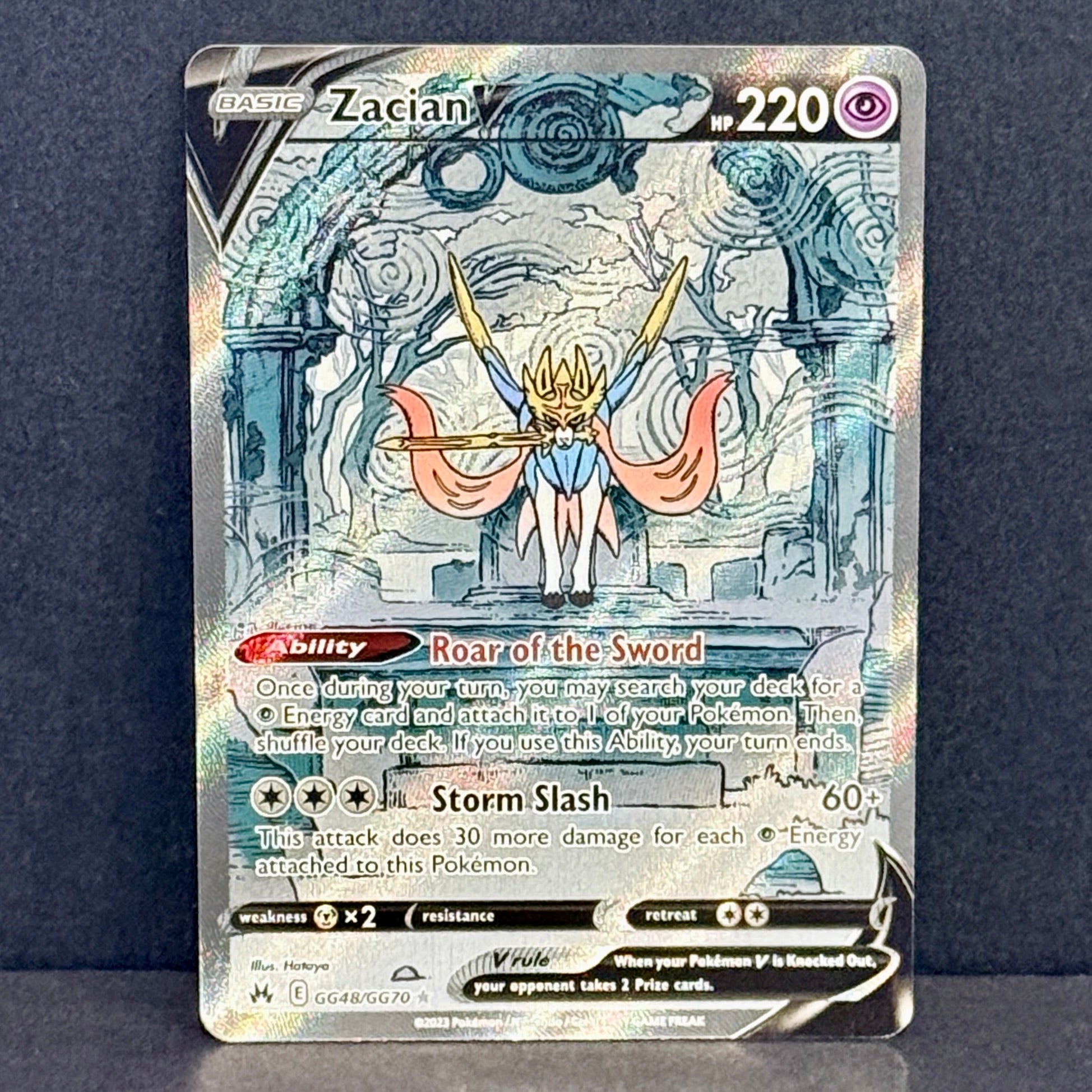2023 Pokemon Crown Zenith: Galarian Gallery GG48/GG70 Zacian V Ultra Rare