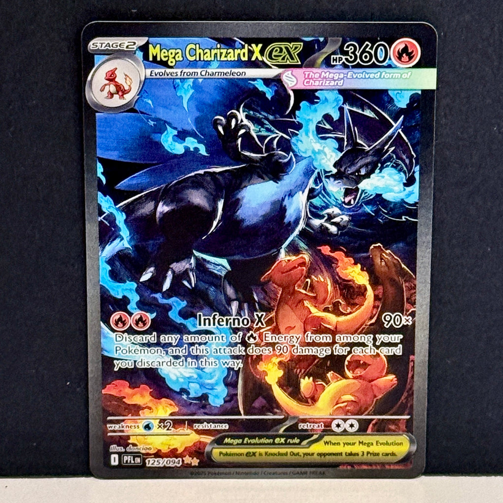 2025 Pokemon Phantasmal Flames Mega Charizard X EX 125/094 Special Illustration Rare