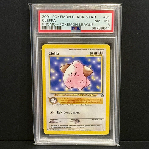 2001 Pokemon WoTC Promo 31/53 Cleffa Promo PSA 8
