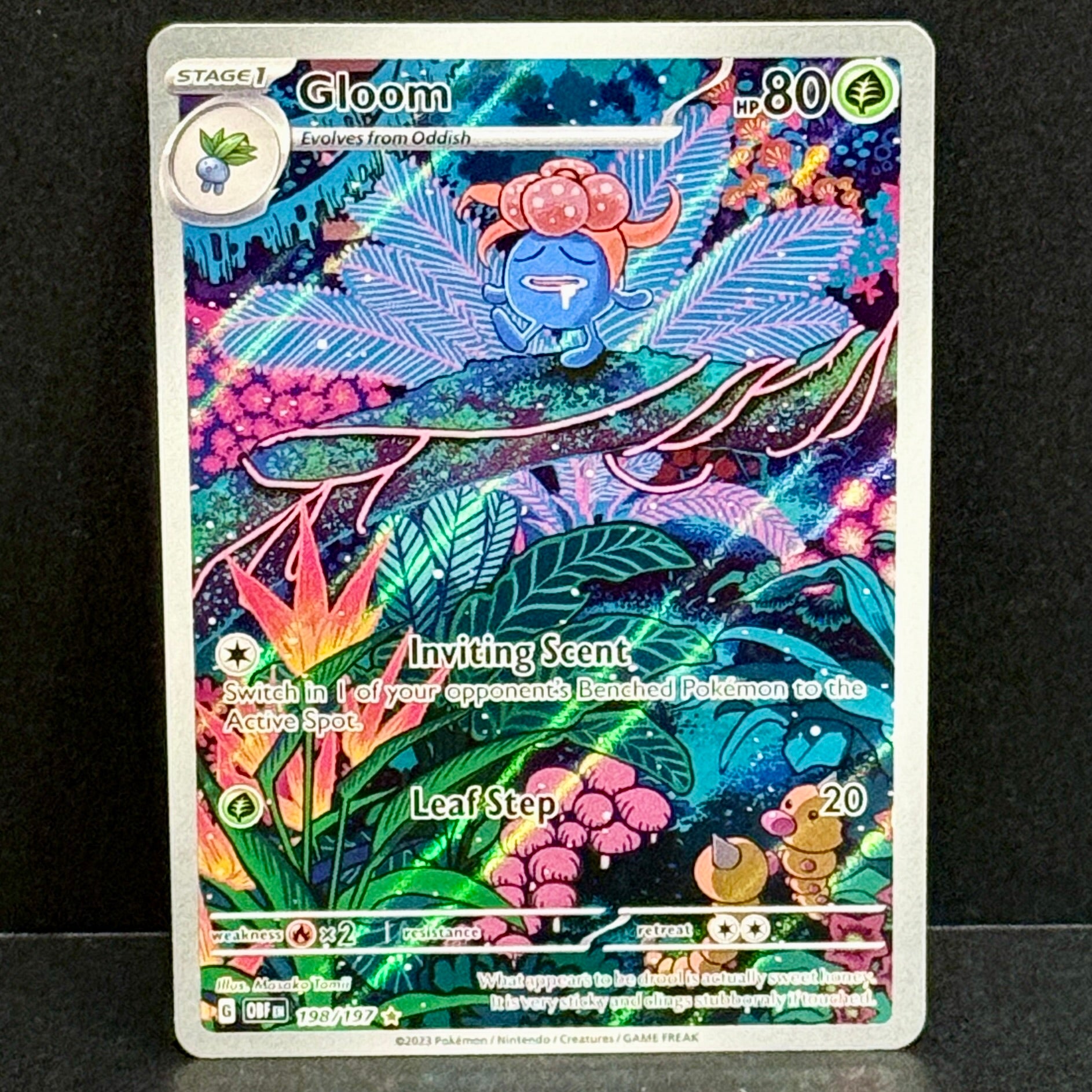 2023 Pokemon Obsidian Flames 198/197 Gloom Illustration Rare
