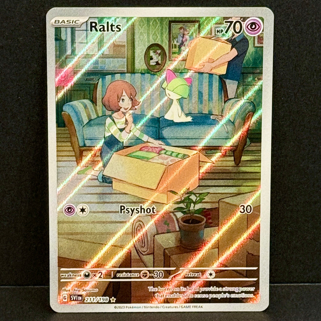 2023 Pokemon Scarlet Violet Base Set 211/198 Ralts Illustration Rare