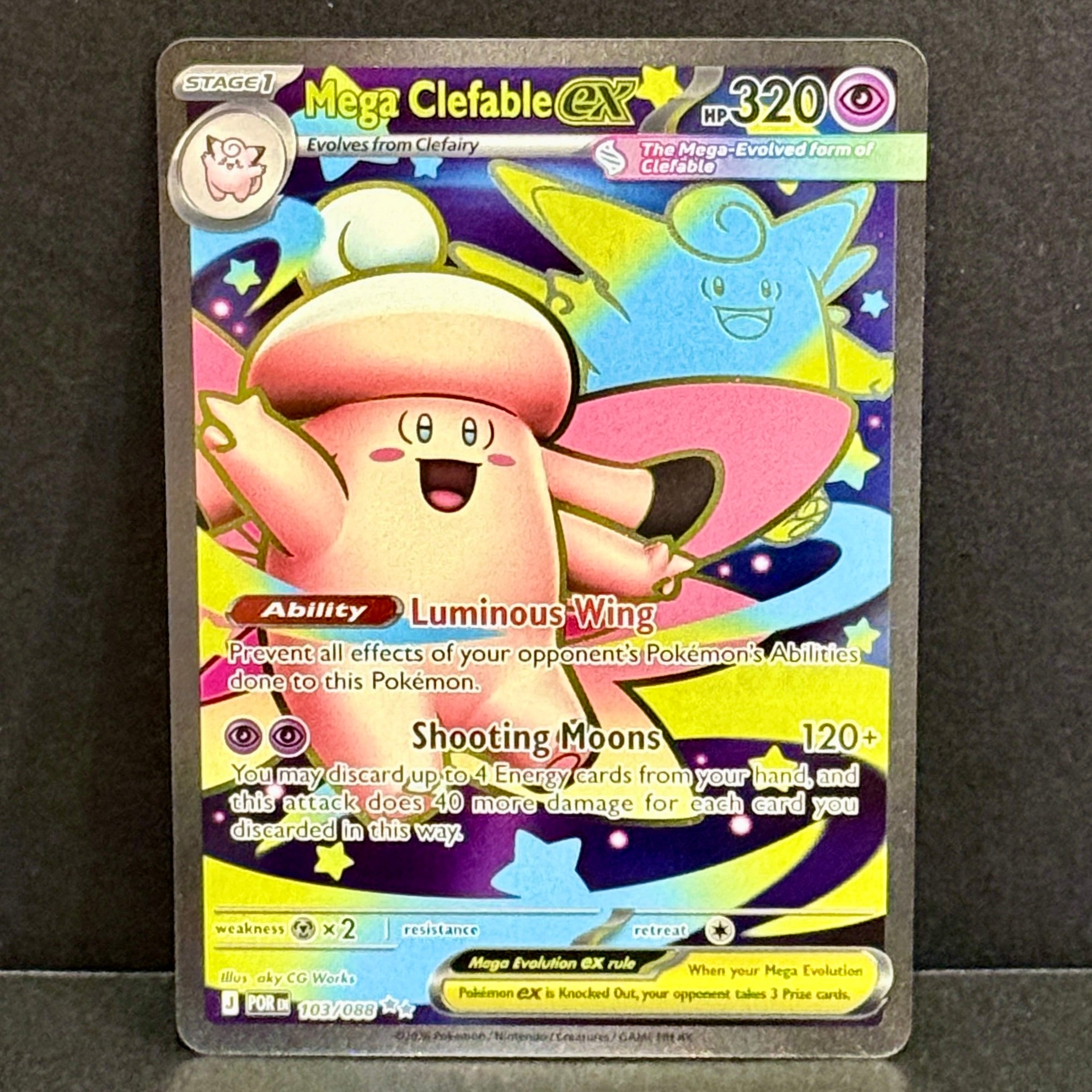 2026 Pokemon Perfect Order 103/088 Mega Clefable EX Ultra Rare