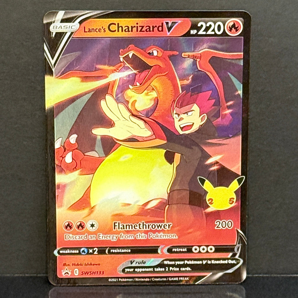 2021 Pokemon Sword & Shield Promo SWSH133 Lance's Charizard V Promo
