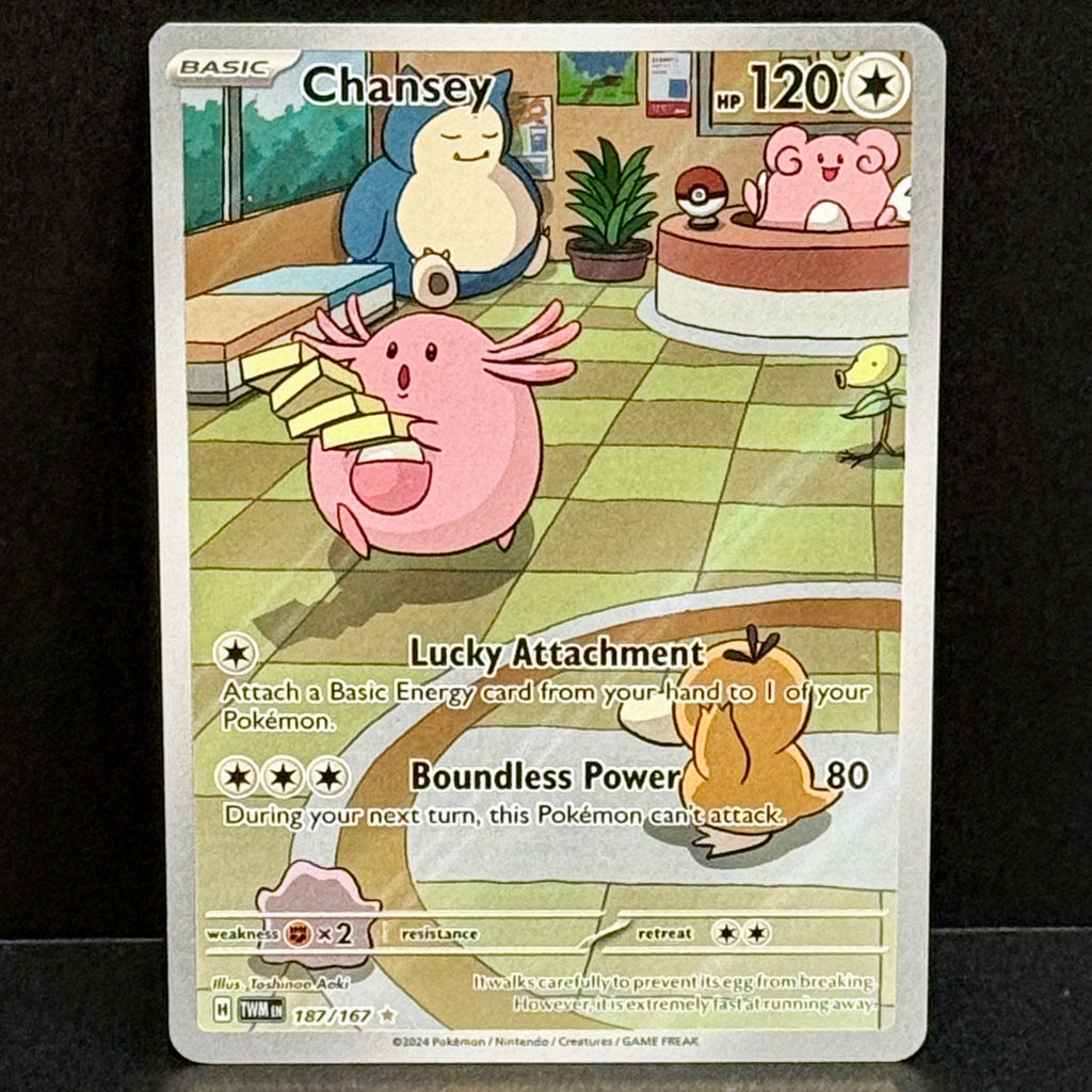 2024 Pokemon Twilight Masquerade 187/167 Chansey Illustration Rare