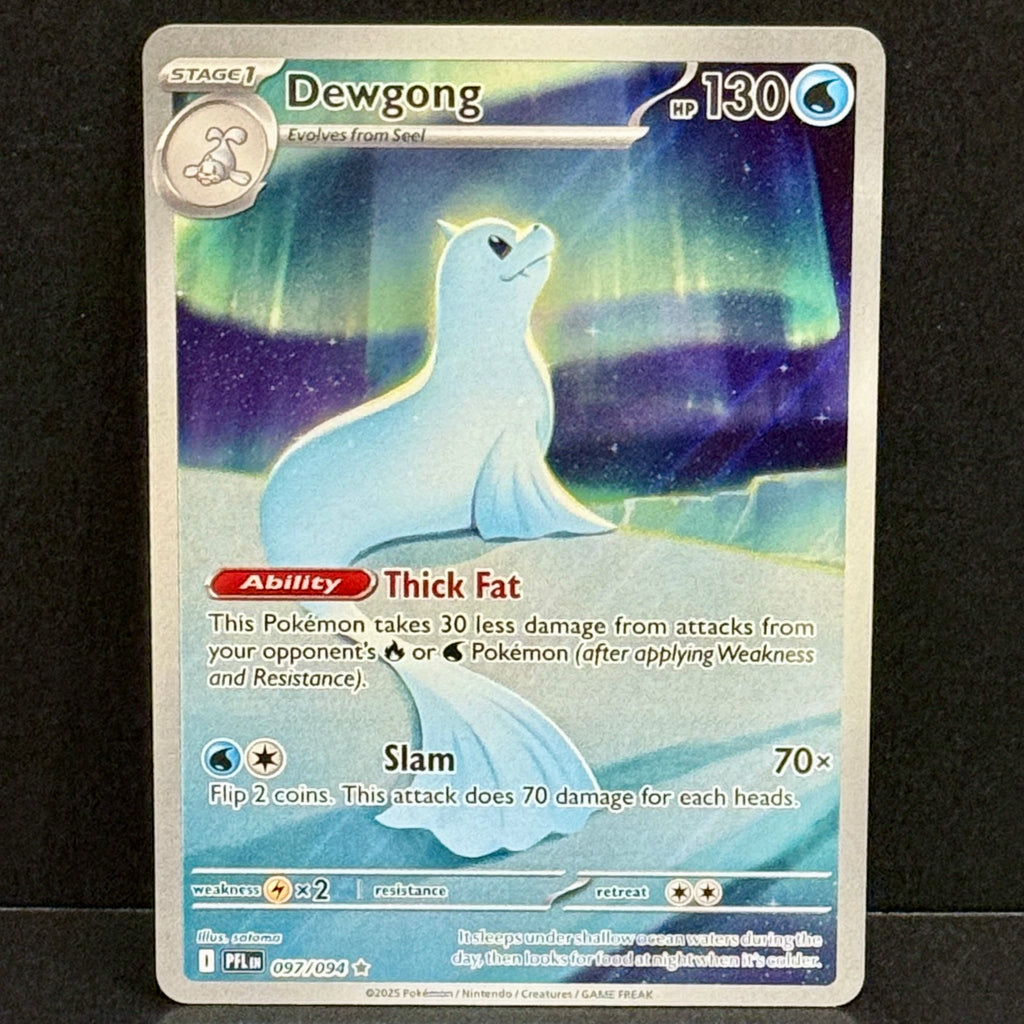 2025 Pokemon Phantasmal Flames 097/094 Dewgong Illustration Rare