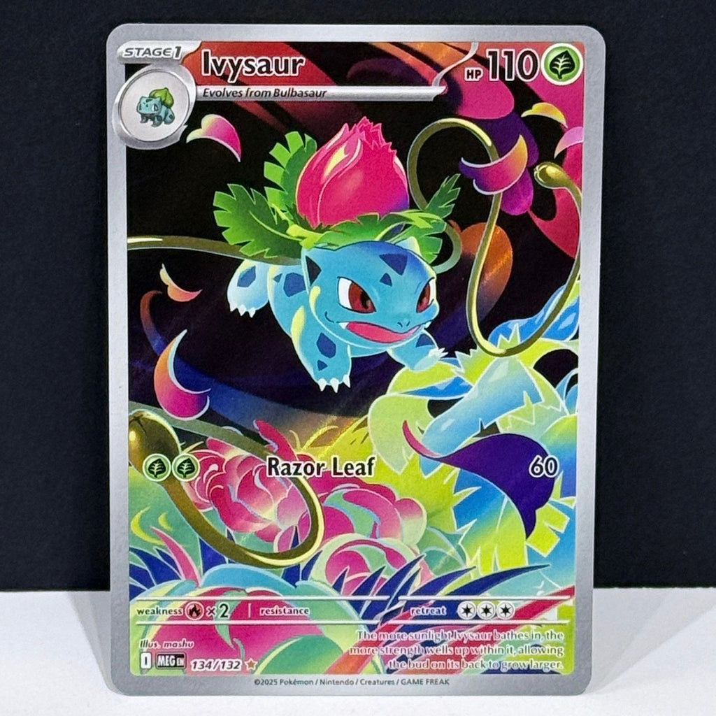 2025 Pokemon Mega Evolution 134/132 Ivysaur Illustration Rare