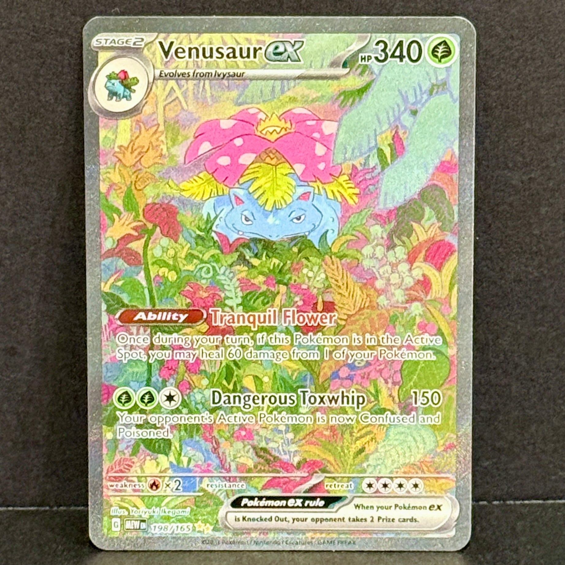 2023 Pokemon Scarlet & Violet 151 198/165 Venusaur EX Special Illustration Rare