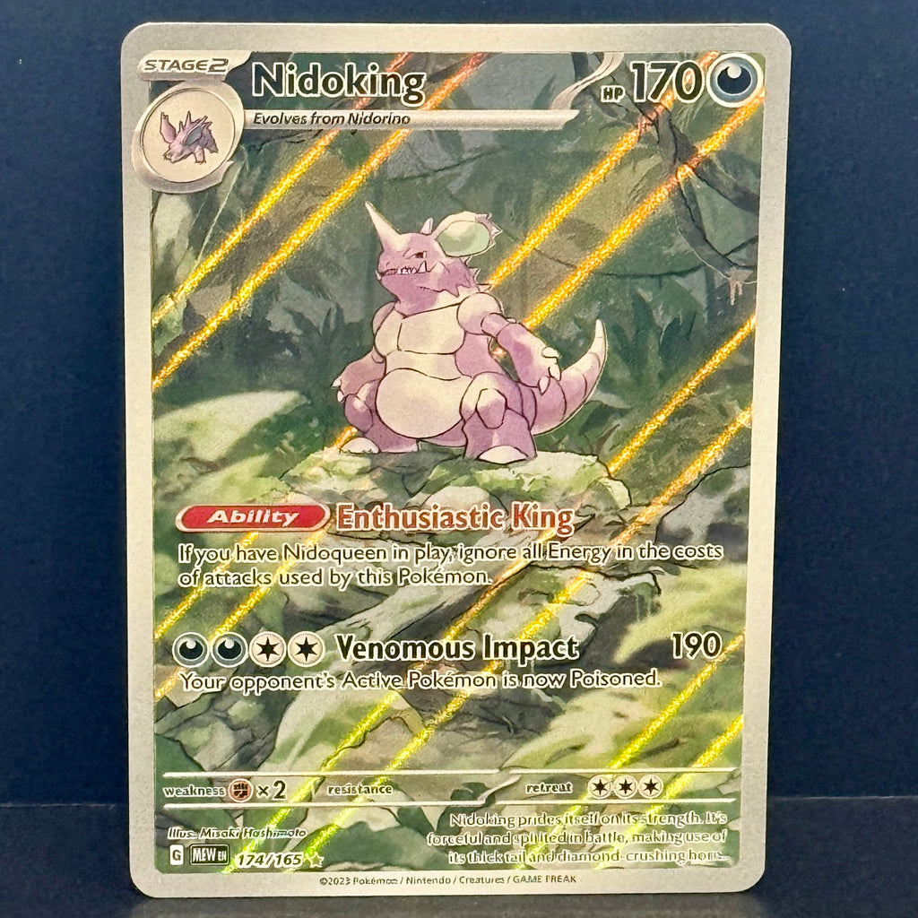 2023 Pokemon Scarlet & Violet 151 174/165 Nidoking Illustration Rare