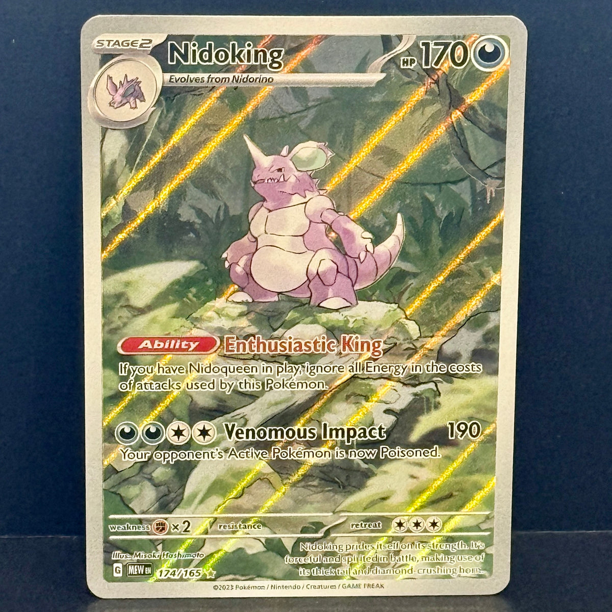 2023 Pokemon Scarlet & Violet 151 174/165 Nidoking Illustration Rare