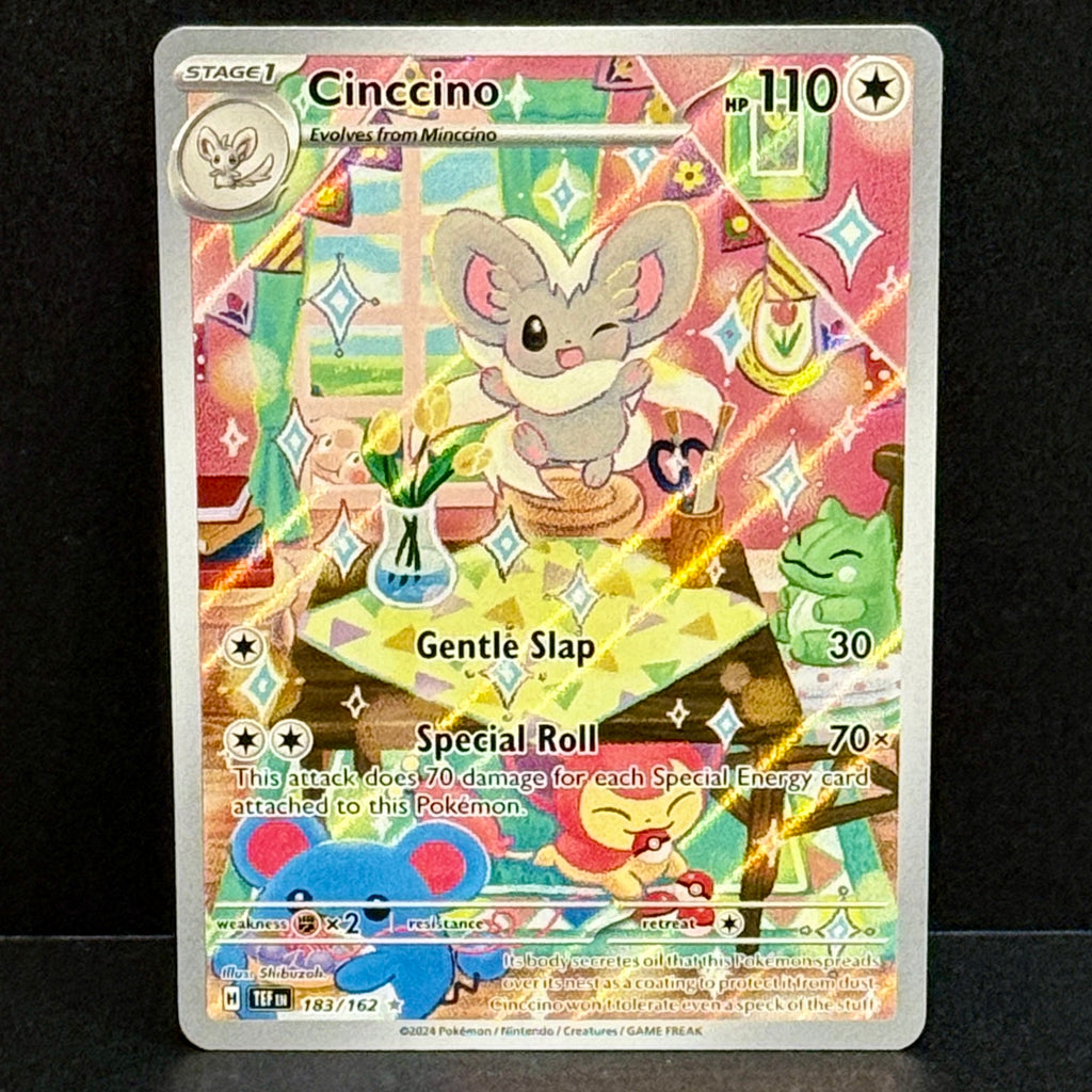 2024 Pokemon Temporal Forces 183/162 Cinccino Illustration Rare