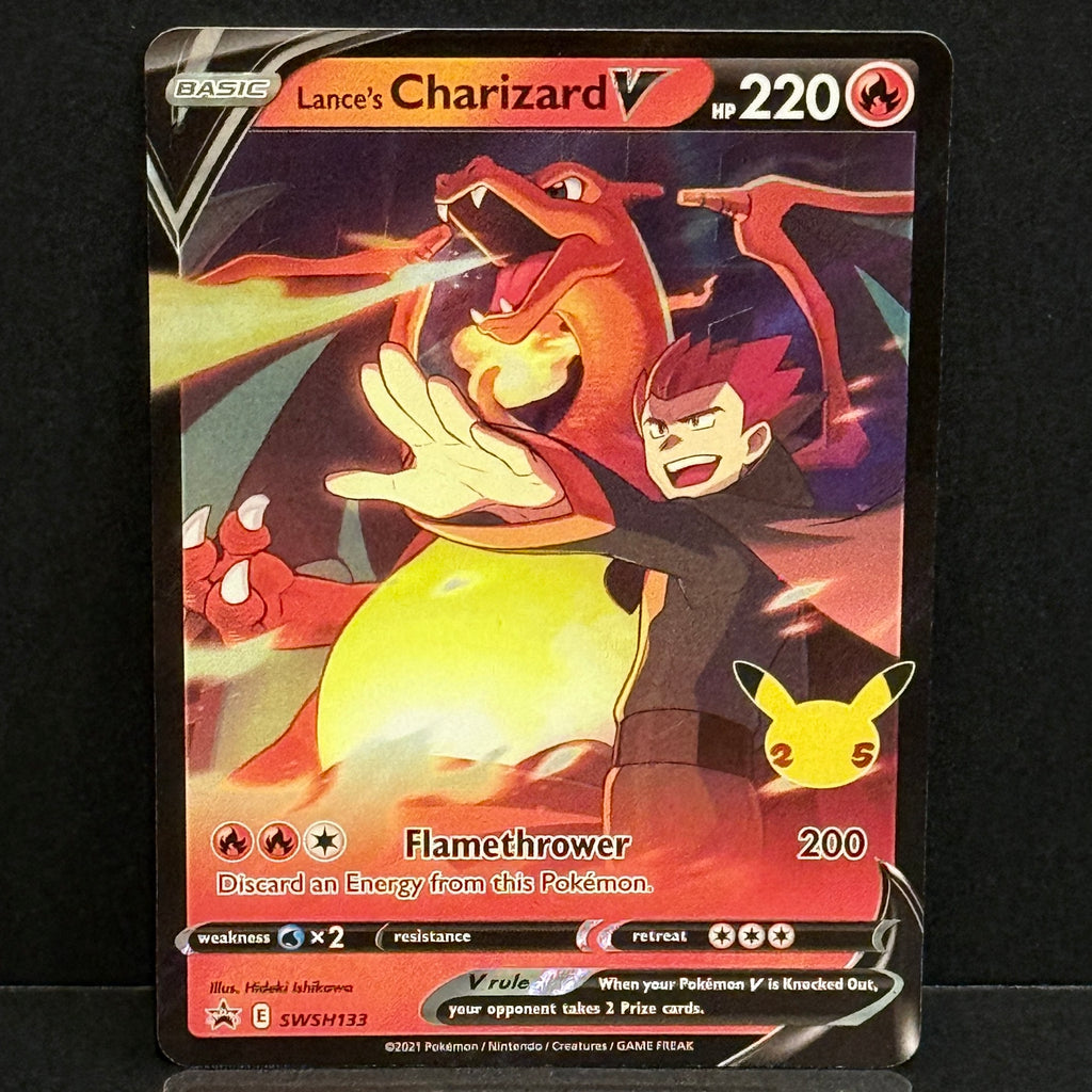 2021 Pokemon Sword Shield Promo SWSH133 Lance's Charizard V Promo