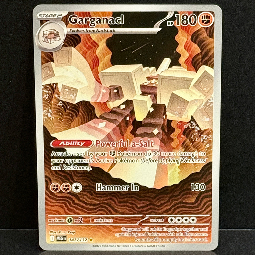 2025 Pokemon Mega Evolution 147/132 Garganacl Illustration Rare
