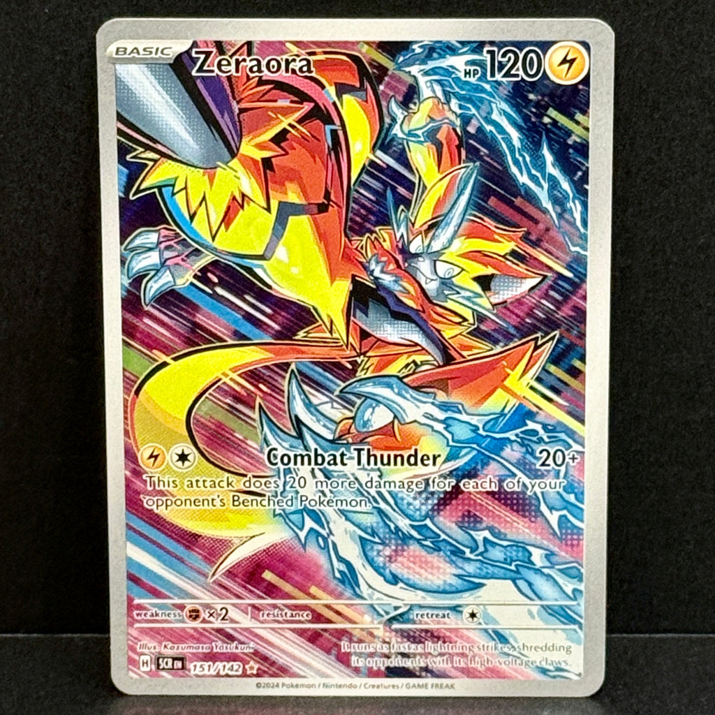 2024 Pokemon Stellar Crown 151/142 Zeraora Illustration Rare