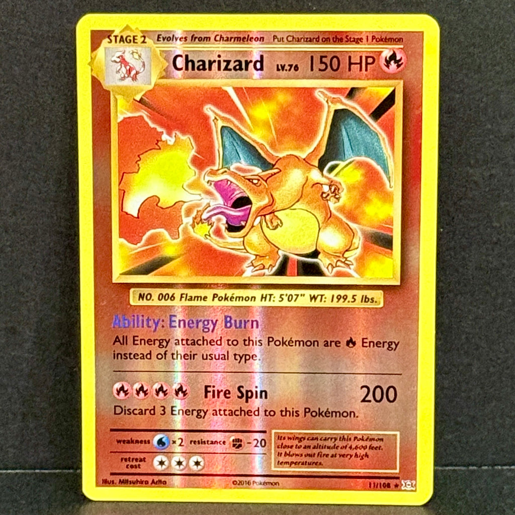2016 Pokemon Evolutions 11/108 Charizard Holo Rare Reverse Holo