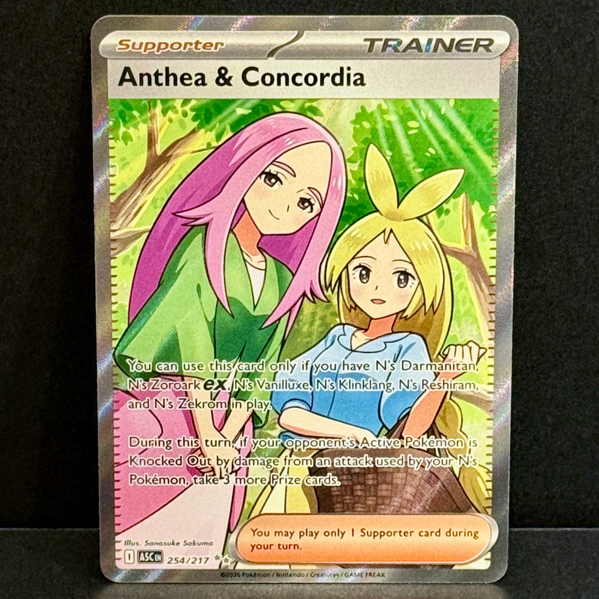 2026 Pokemon Ascended Heroes 254/217 Anthea Concordia Ultra Rare