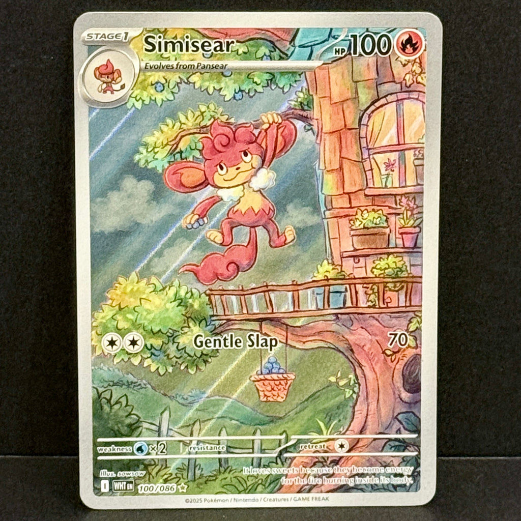 2025 Pokemon White Flare 100/086 Simisear Illustration Rare