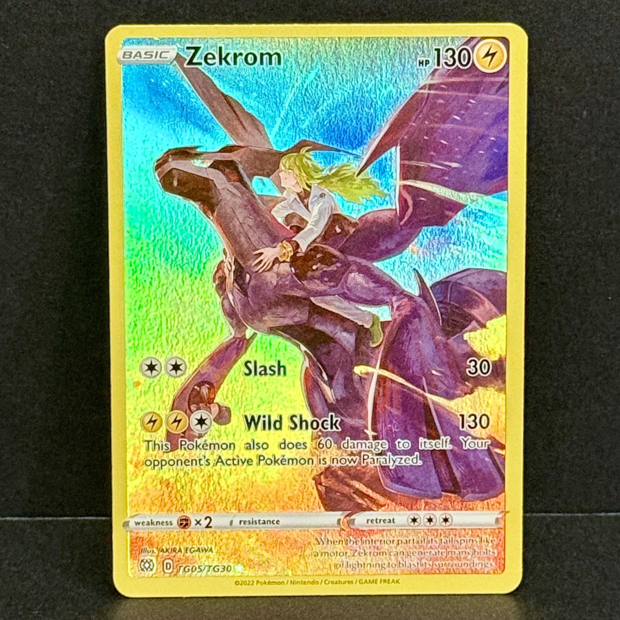 2022 Pokemon Brilliant Stars Trainer Gallery TG05/TG30 Zekrom Ultra Rare