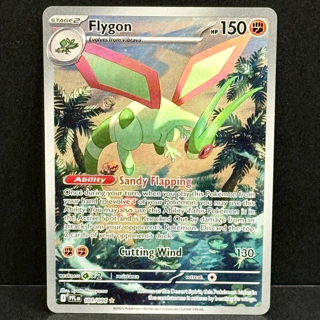2025 Pokemon Phantasmal Flames 101/094 Flygon Illustration Rare