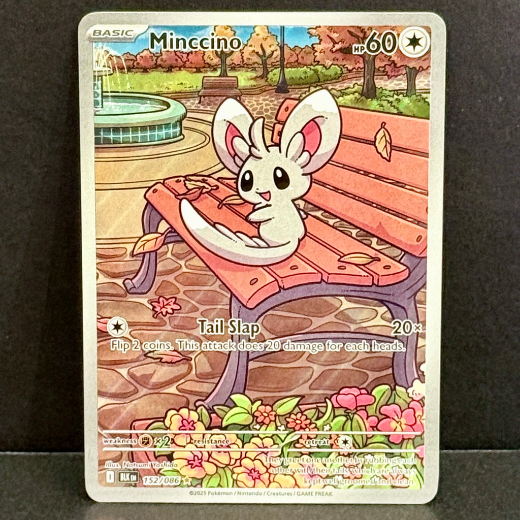 2025 Pokemon Black Bolt 152/086 Minccino Illustration Rare
