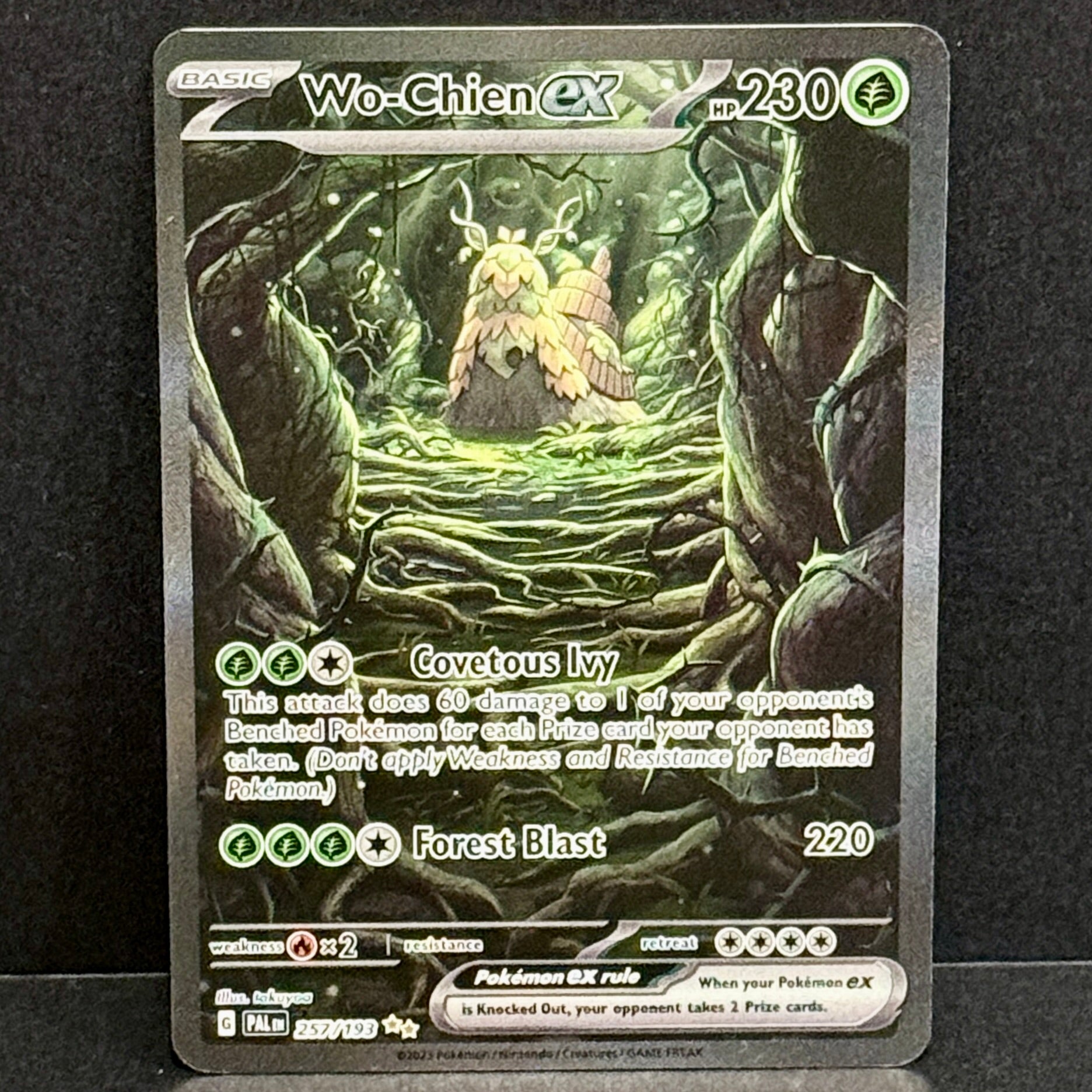 2023 Pokemon Paldea Evolved 257/193 Wo-Chien EX Special Illustration Rare