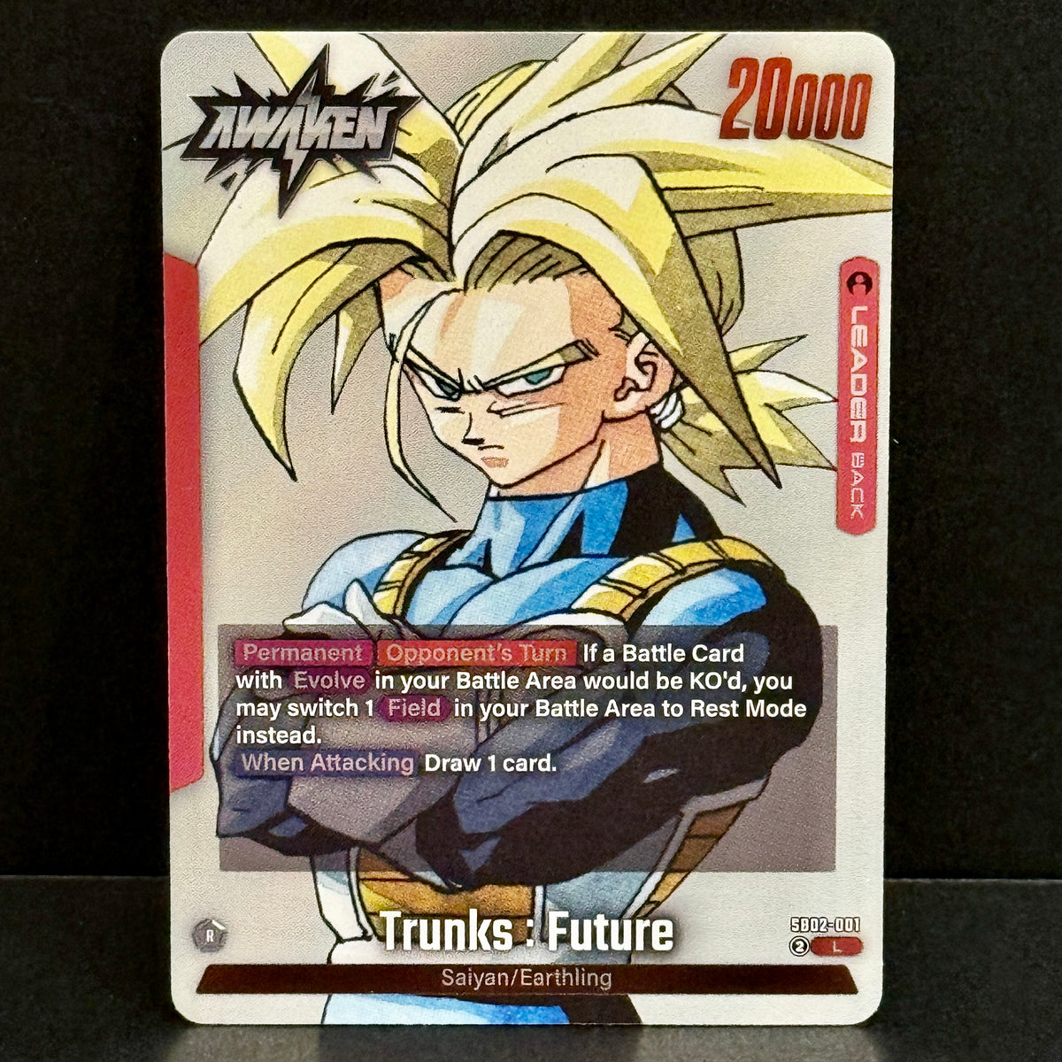 2025 Dragon Ball Manga Booster 02 SB02-001 Trunks : Future Leader