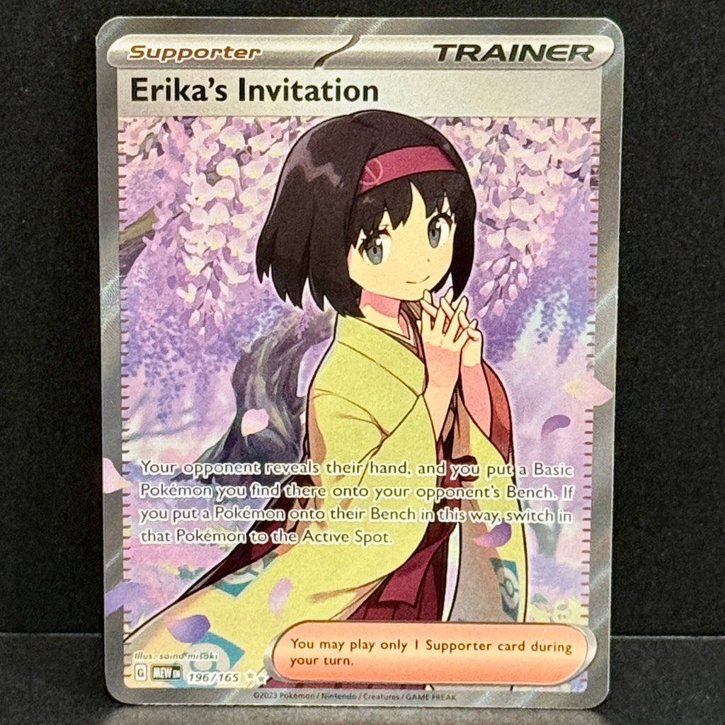 2023 Pokemon SV 151 196/165 Erika's Invitation Ultra Rare