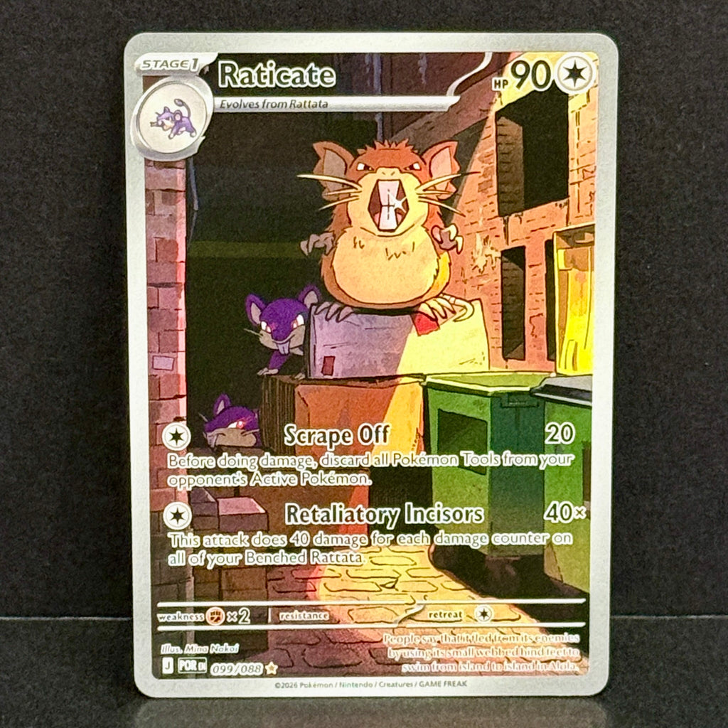 2025 Pokemon Perfect Order 099/088 Raticate Illustration Rare