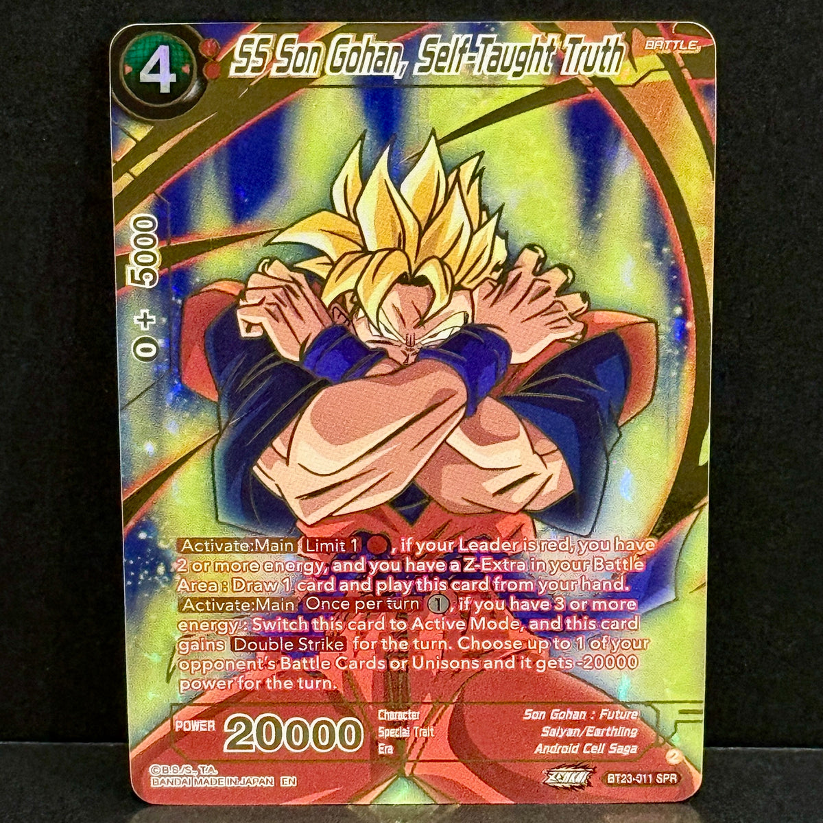 2023 Dragon Ball Perfect Combination BT23-011 SS Son Gohan, Self-Taught Truth (SPR) Special Rare