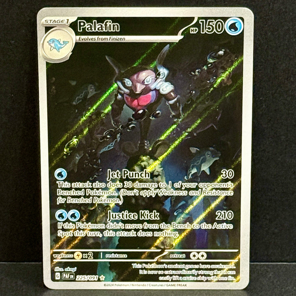 2024 Pokemon Paldean Fates 225/091 Palafin Illustration Rare