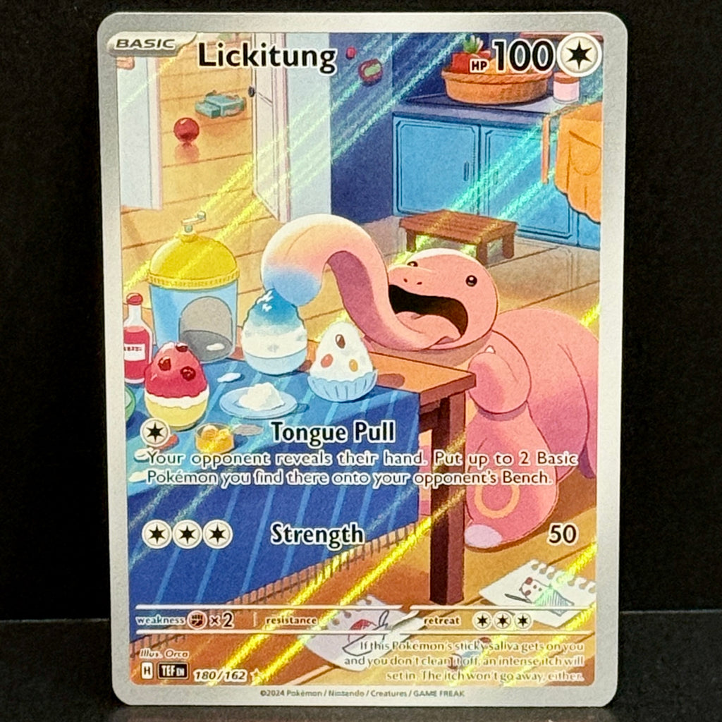 2024 Pokemon Temporal Forces 180/162 Lickitung Illustration Rare