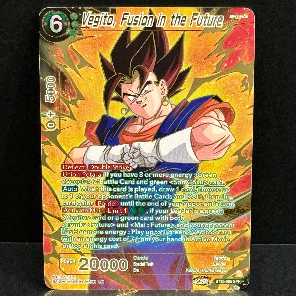 2023 Dragon Ball Perfect Combination BT23-085 Vegito, Fusion in the Future (SPR) Special Rare