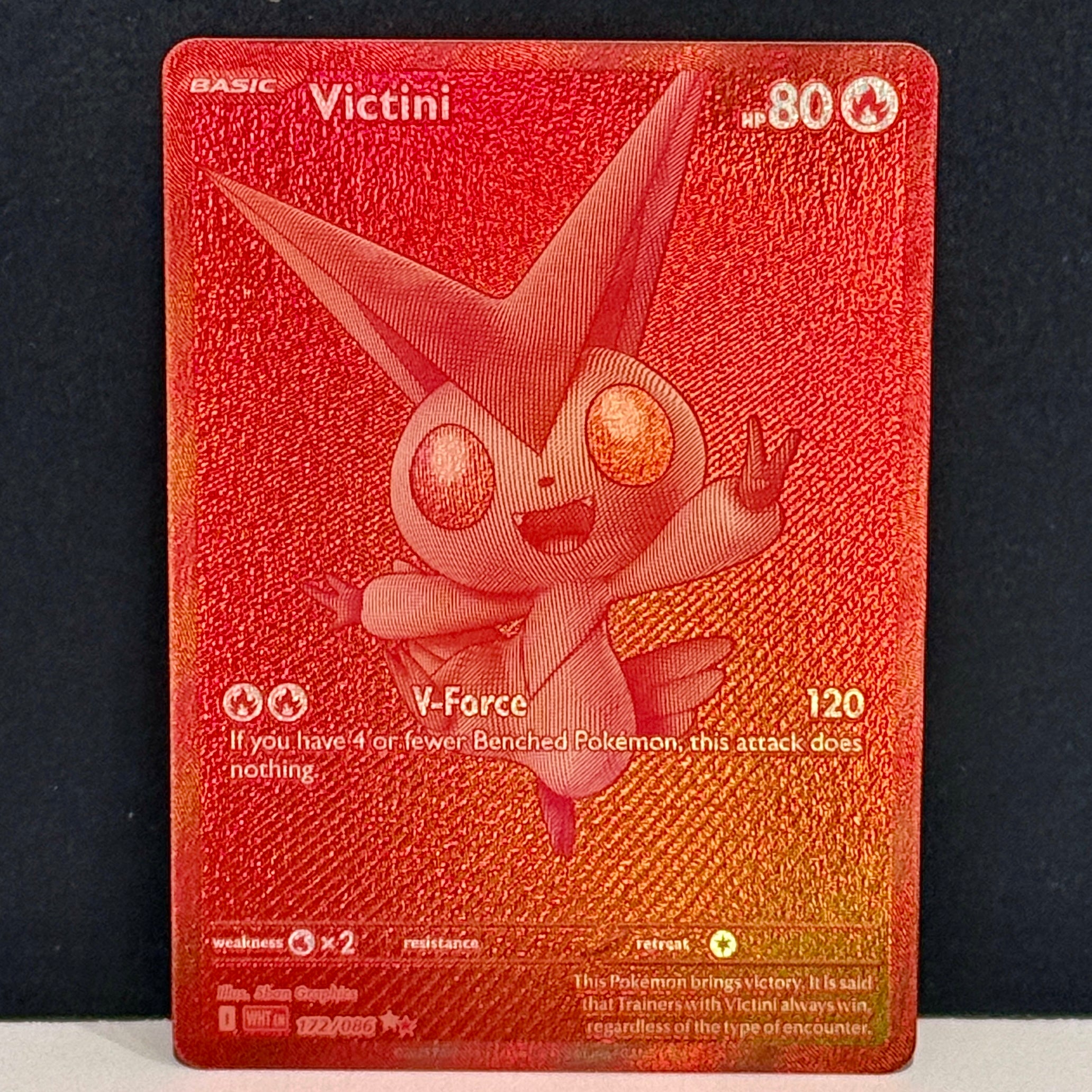 2025 Pokemon White Flare 172/086 Victini Black White Rare