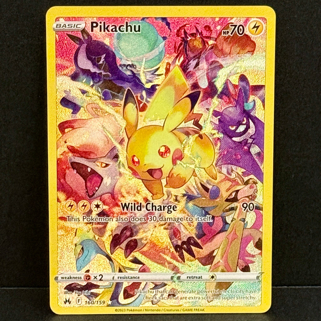 2023 Pokemon Crown Zenith 160/159 Pikachu Secret Rare