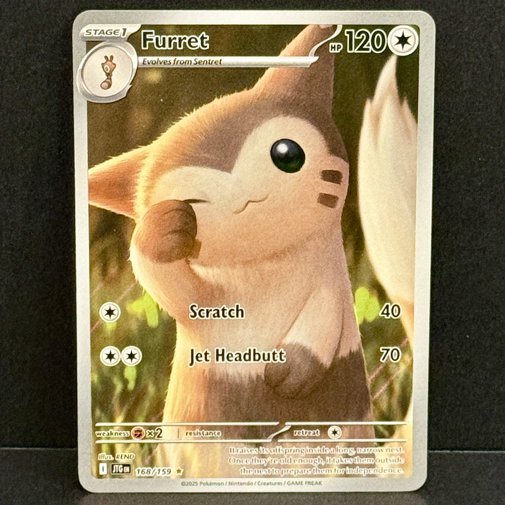 2025 Pokemon Journey Together 168/159 Furret Illustration Rare