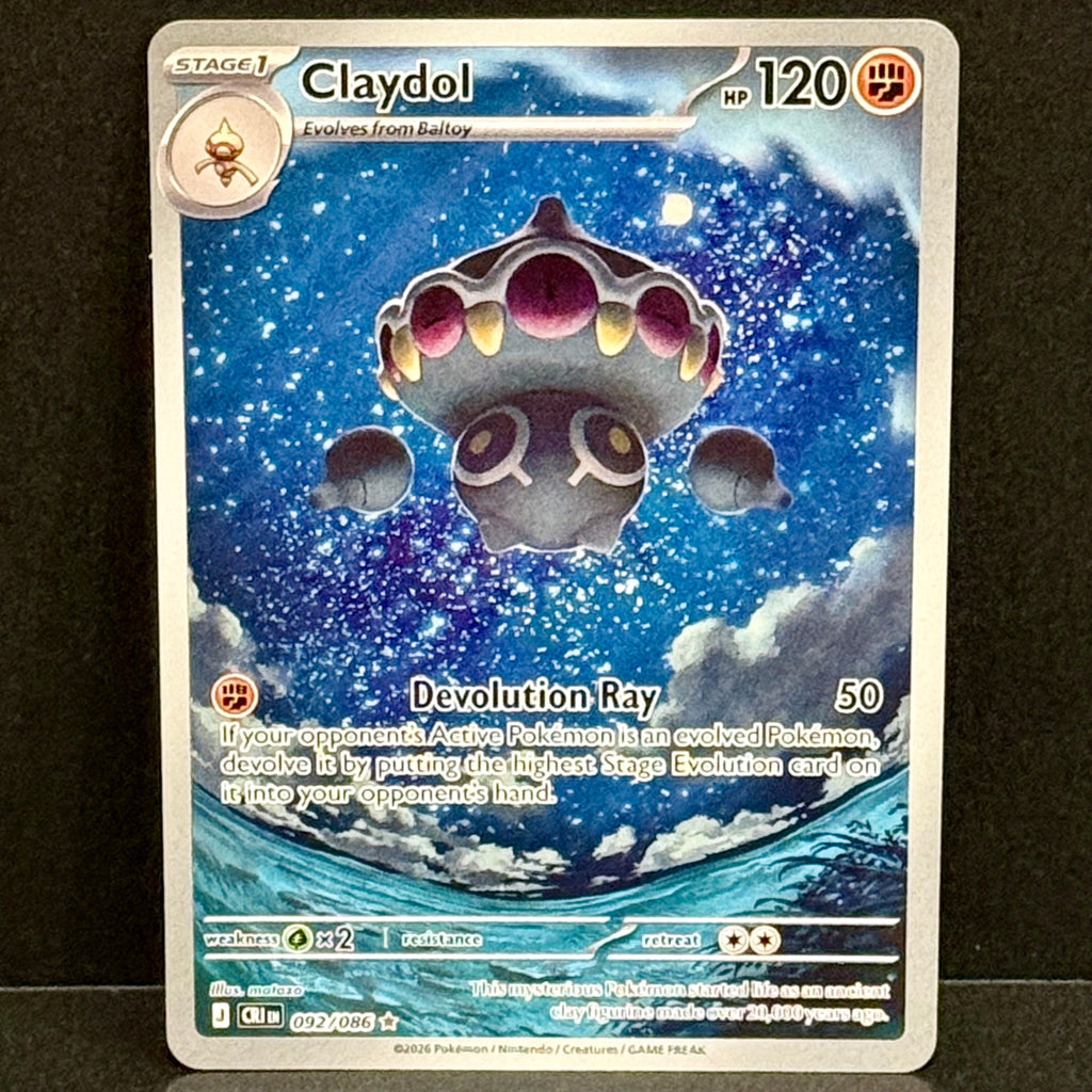2026 Pokemon Chaos Rising 092/086 Claydol Illustration Rare