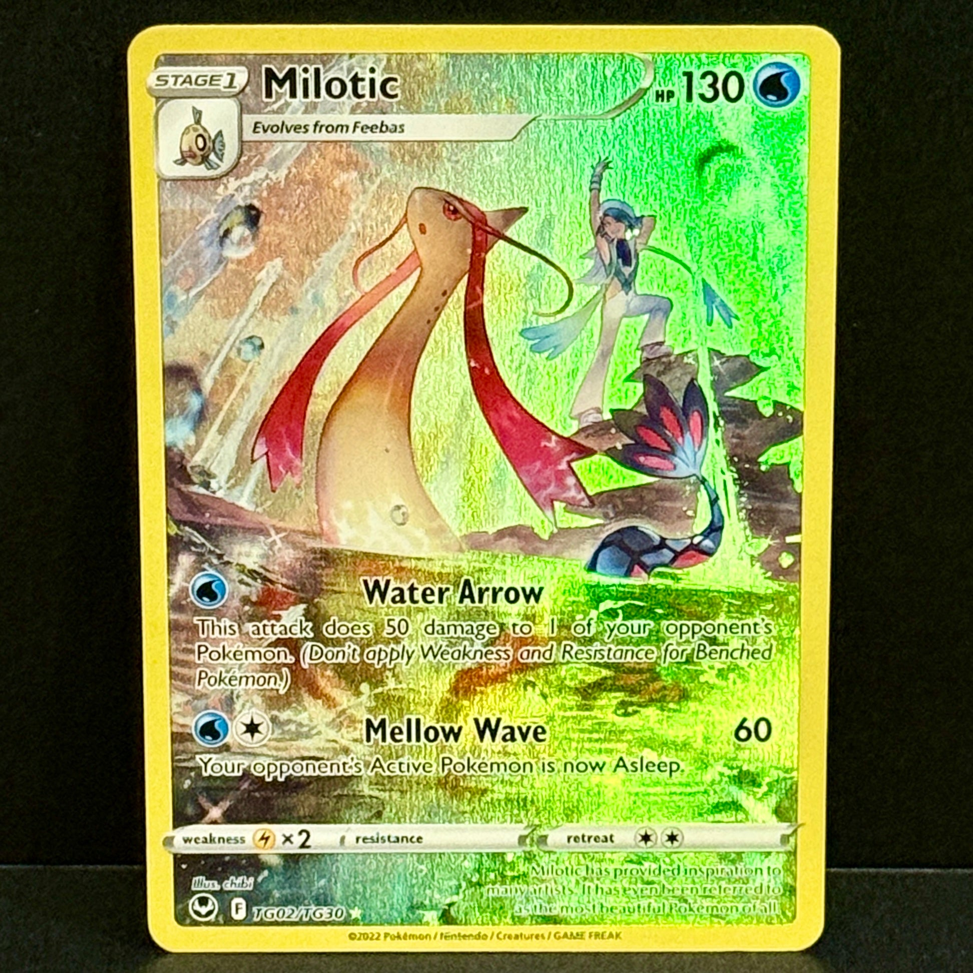 2022 Pokemon Silver Tempest Trainer Gallery TG02/TG30 Milotic Ultra Rare